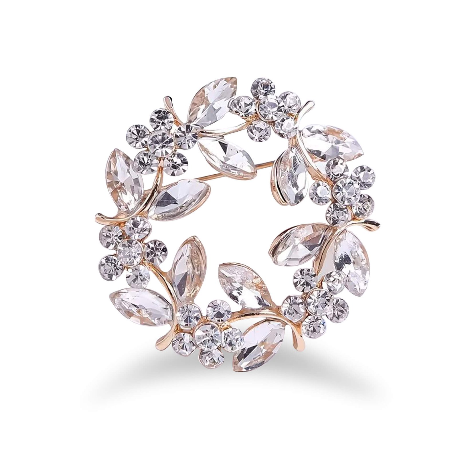 Broszka okrągła korona księżycowy blask - Broszki - Maryam Prinz