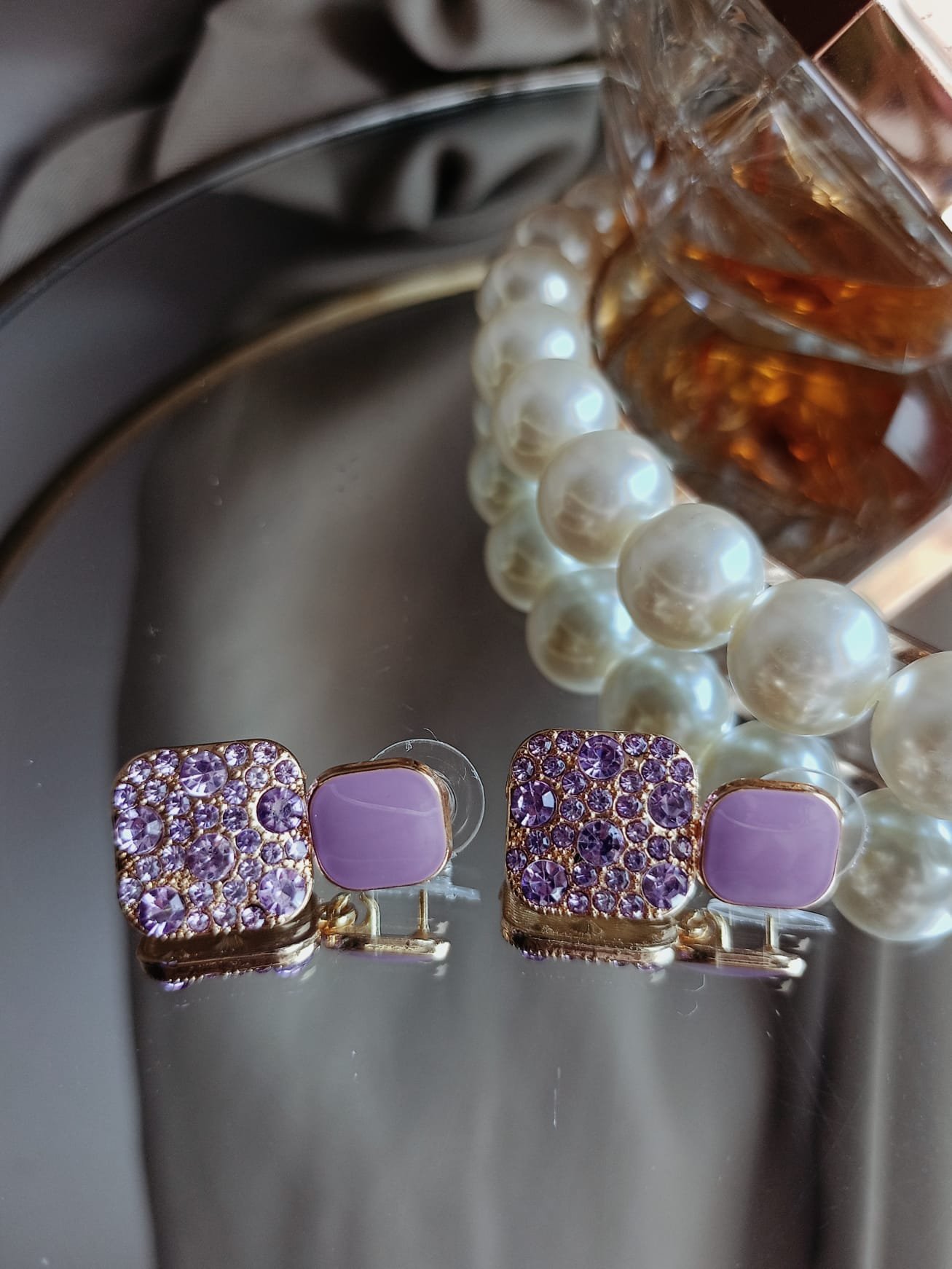 Kolczyki kwadraty z cyrkoniami – elegancki blask i nowoczesny styl - 4