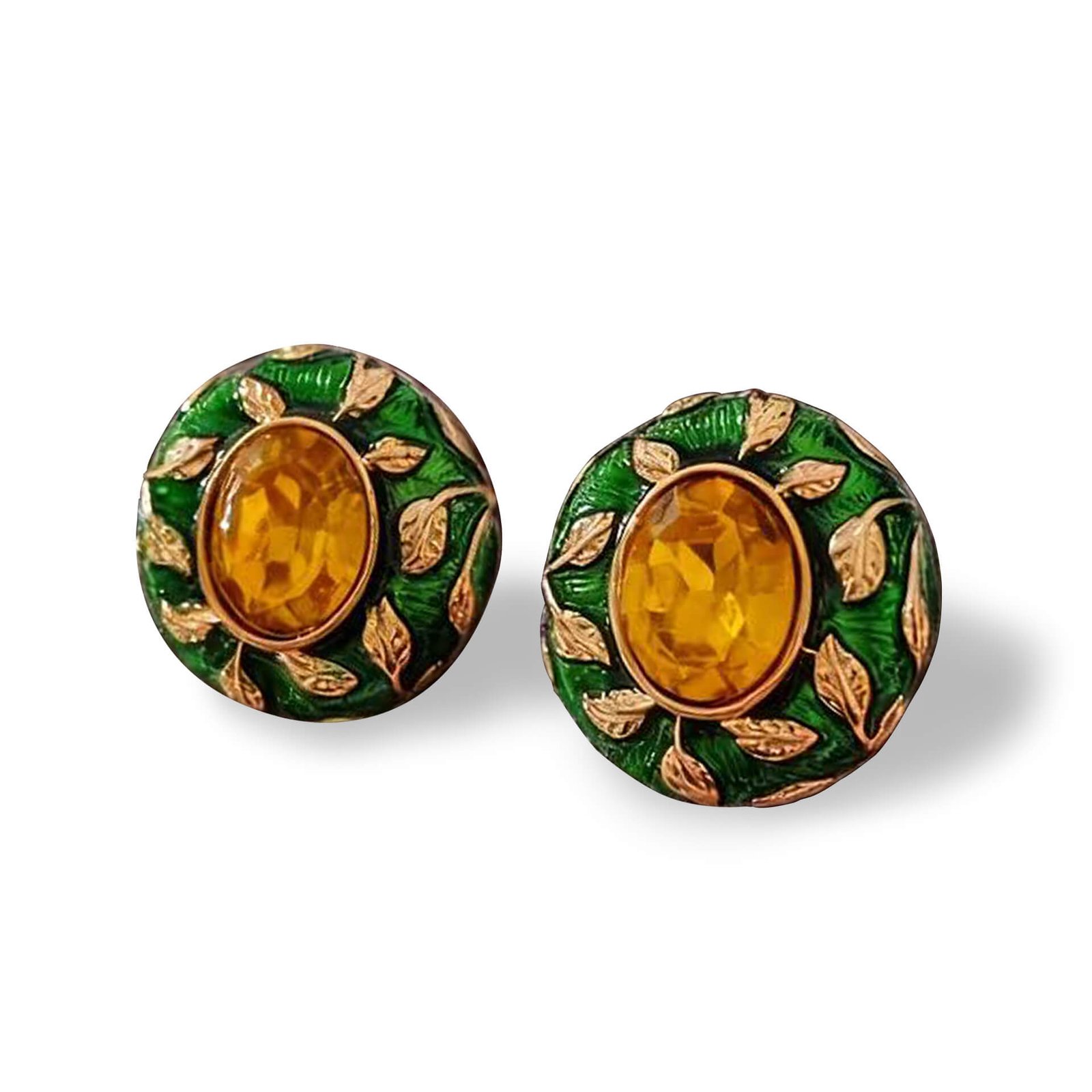 Kolczyki listki eleganckie – ponadczasowy dodatek do sukienki - Kolczyki - Maryam Prinz